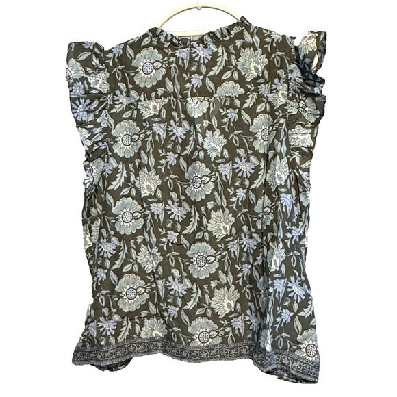 💙 Vineyard Vines Sleeveless Ruffle Blouse | L - Large | NEW / NWT 💙 - Picture 2 of 5